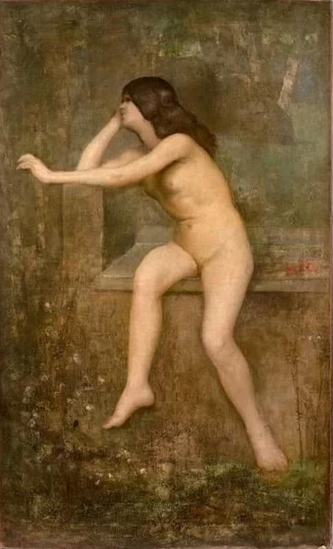 Giovane modella con papaveri, 1881